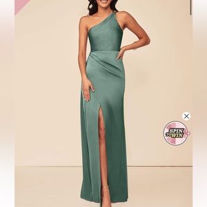 Azazie Maron Eucalyptus Bridesmaids Dress